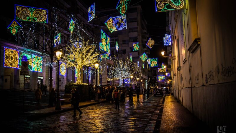 Salerno tra le 20 città con le luci di Natale più belle del mondo