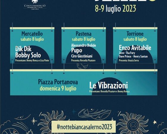 Ecco il programma completo dell’undicesima edizione della Notte Bianca di Salerno