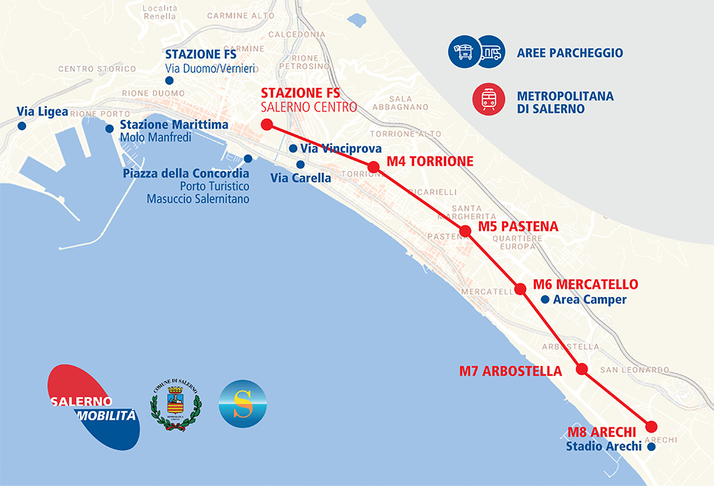 Per le Luci d’Artista Salerno 2024/2025 potenziate le corse delle metropolitana